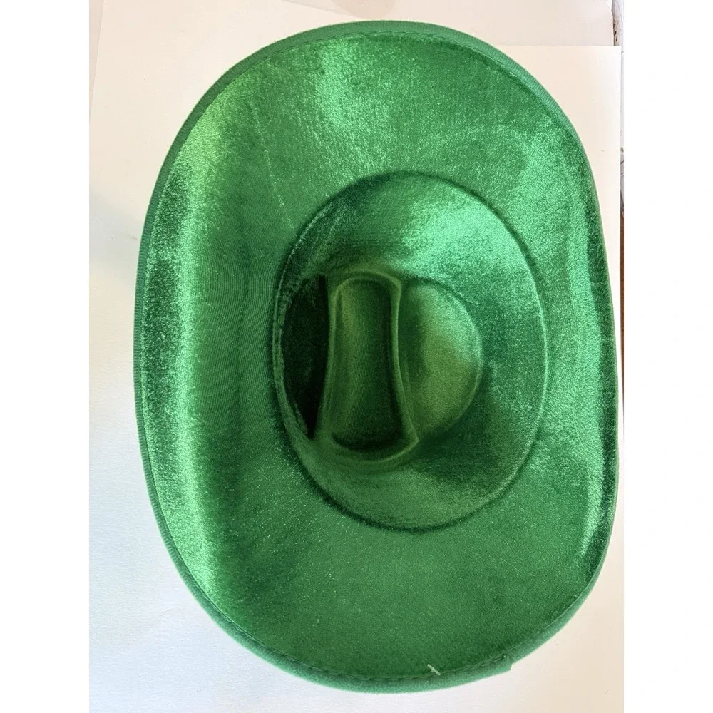 St. Patrick's Day Sequined Cowboy Hat Adult‎ Size Fits Most Plush & Fabric